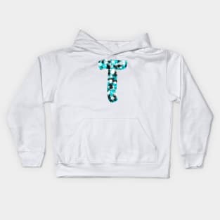 Paint Splash Letter T Kids Hoodie